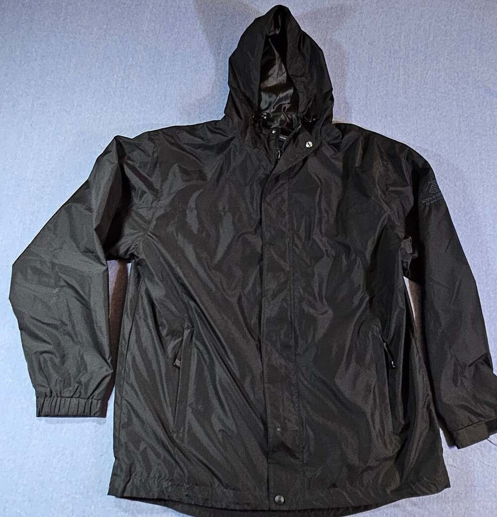 Harvard Square Boys & Girls Club of Greater Lowell Black Rain Jacket Size L